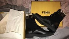 fendi rockoko chelsea sock combat boot